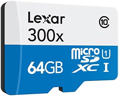 Lexar Yüksek Performanslı microSDXC 300x64 GB UHS-I/U1 w/Adaptör Flash Bellek Kartı-LSDMI64GB1NL300A