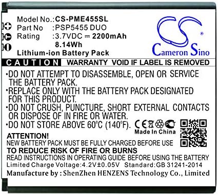 CXYZ 2200 mAh Pil Değiştirme için PSP5455 Duo PSP5455 Duo