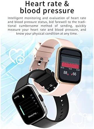 1.69 İnç Smartwatch Vücut Sıcaklığı Ölçüm Çağrı Spor İzle Bilgi Hatırlatıyor Sağlık İzleme Kalp Hızı Su Geçirmez Bilezik (Pembe)