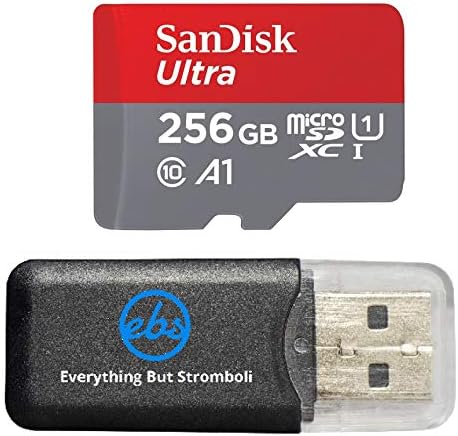 SanDisk 256GB Ultra Micro SDXC Hafıza Kartı Paketi Samsung Galaxy A6, A6+, A8, A8 Yıldız Telefon UHS-I Sınıf 10 (SDSQUAR-256G-GN6MA)