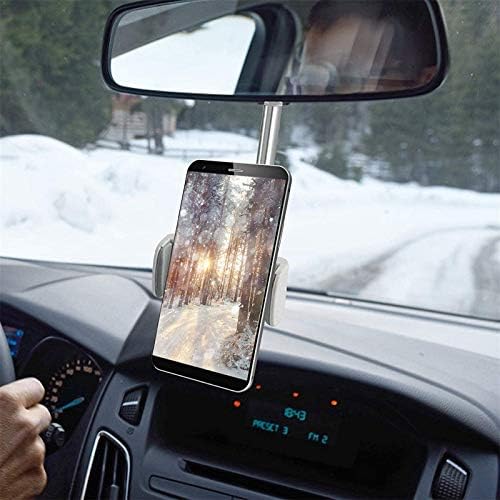 Niaviben Araç Telefonu Tutucu Dağı dikiz Aynası telefon Standı Tutucu Cradle için Cep Telefonu GPS Standı 360-degree Rotasyon