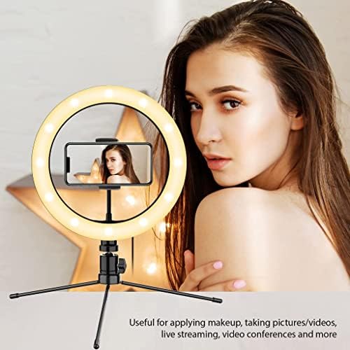 Parlak Selfie Halkası Üç Renkli ışık, Canlı Yayın/Makyaj/YouTube/TikTok/Video/Çekim için Uzaktan Kumandalı LG Optimus F3 VM720