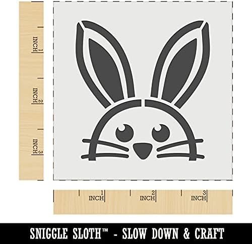 Peeking Bunny Tavşan Duvar Çerez DIY Craft Kullanımlık Stencil-3.5 İnç
