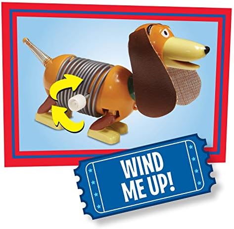 Disney * Pixar'ın Oyuncak Hikayesi Slinky Dog Wind-Up Oyuncak, Çocuklar için Oyuncak Hikayesi'nden Slinky Dog, Just Play tarafından
