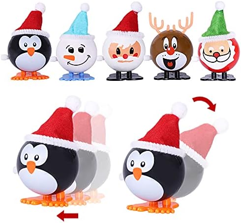 Max Eğlenceli 18 pcs Noel Stocking Stuffers Rüzgar Up Oyuncaklar Çeşitler için Noel Parti Iyilik Goody Çanta Dolgu (Noel)