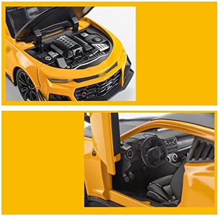 CHENRONG Alaşım araba oyuncak 1:24 ıçin Camaro Modeli Spor Araba Simülasyon alaşım Die-cast araç ses ışık Geri Çekin oyuncak