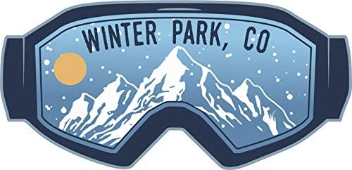 Kış Parkı Colorado Kayak Maceraları Hatıra 2 İnç Vinil Decal Sticker Kurulu Tasarım