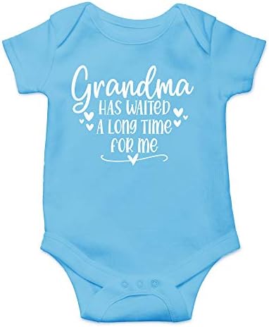 Büyükanne Benim için Uzun bir Süre Bekledi - Yakında Büyükanne Olmak Komik-Sevimli Bebek Tek Parça Bebek Bodysuit