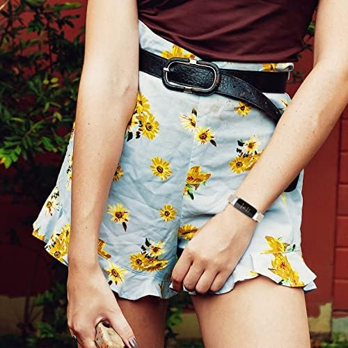 FFENFEI Band Fitbit için Uyumlu Luxe Bantları için Kadın Erkek, ayarlanabilir Elastik Naylon spor saat kayışı Bilezik Tutuşunu