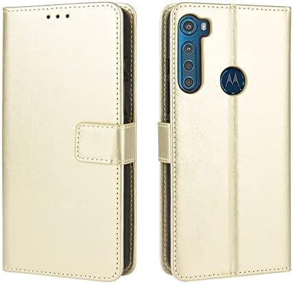 AHUOZ Telefon Flip Case Kapak için Moto Bir Fusion+/ Bir Fusion Artı Cep Telefonu Cüzdan Kılıf, PU Deri Tutucu Kart Yuvası Kapak
