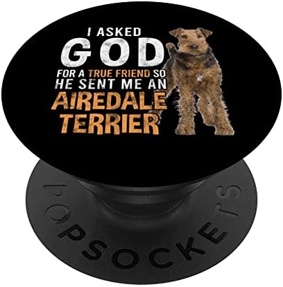 Airedale Terrier Köpek Köpek damızlık PopSockets Değiştirilebilir PopGrip
