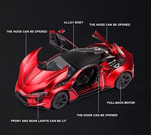 CHENRONG Alaşım Araba Oyuncak 1: 32 için L-ykan için Hypersport Modeli Spor Araba Alaşım Diecasts Oyuncak Araçlar Simülasyon