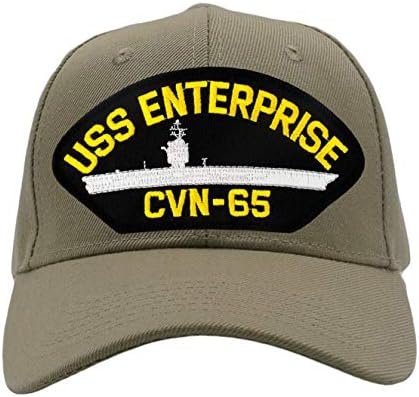 PATCHTOWN USS Enterprise CVN-65 Şapka / Ballcap Ayarlanabilir Bir Boyut En Uyar