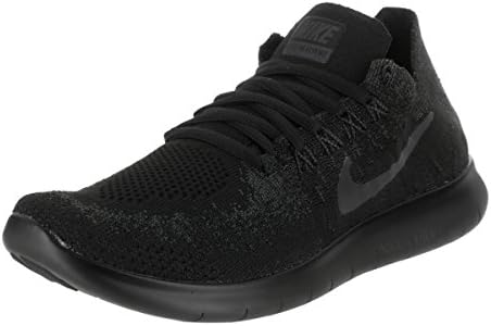 Nike Women's Free RN Flyknit 2017 Koşu Ayakkabısı Siyah / Antrasit-Antrasit 10.0