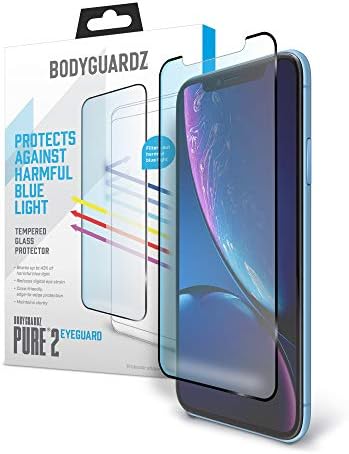 BodyGuardz-Saf 2 EyeGuard Cam ekran Koruyucu için iPhone 11 mavi ışık kenardan Kenara Cam Koruyucu için Apple iPhone 11 / Xr-CASE