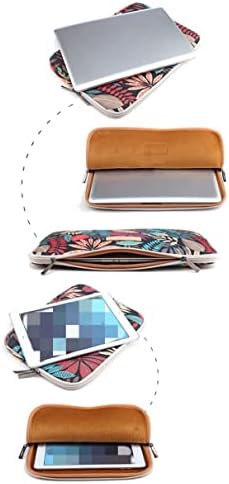 ZumZup Evrak Çantası Dizüstü Kindle İpad Baskılı Renkli Yaprakları ile 10-15. 6 İnç dizüstü bilgisayar çantası Taşınabilir Evrak