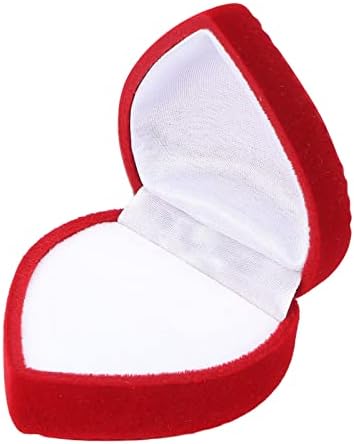 Jacksing Yüzük Mücevher Kutusu, Hediye Töreni için Teklif için Çok Yönlü Kırmızı Aşk Mücevher Kutusu