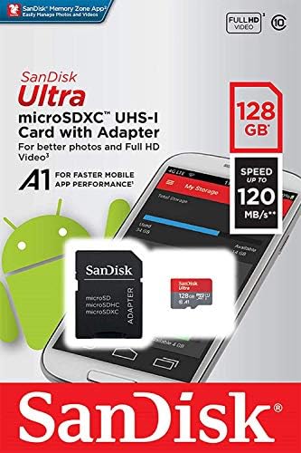 Ultra 128 GB microSDXC Samsung GT-S7390 Artı SanFlash ve SanDisk tarafından Doğrulanmış Çalışır (A1/C10/U1/8 k / 120MBs)