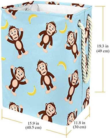 Inhomer çamaşır sepeti Maymun Jimnastik ile Muz Katlanabilir çamaşır sepetleri Firma Çamaşır Bin Giysi Saklama Organizasyon için